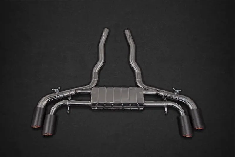 Capristo Endschalldämpfer ECE für BMW X5M F95 und X6M F96 mit Carbon-Endrohren