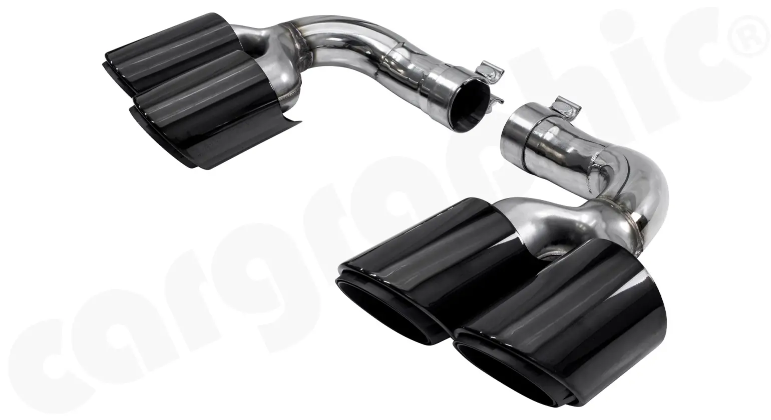 CARGRAPHIC Endrohrsatz für Porsche Cayenne 3 Bild