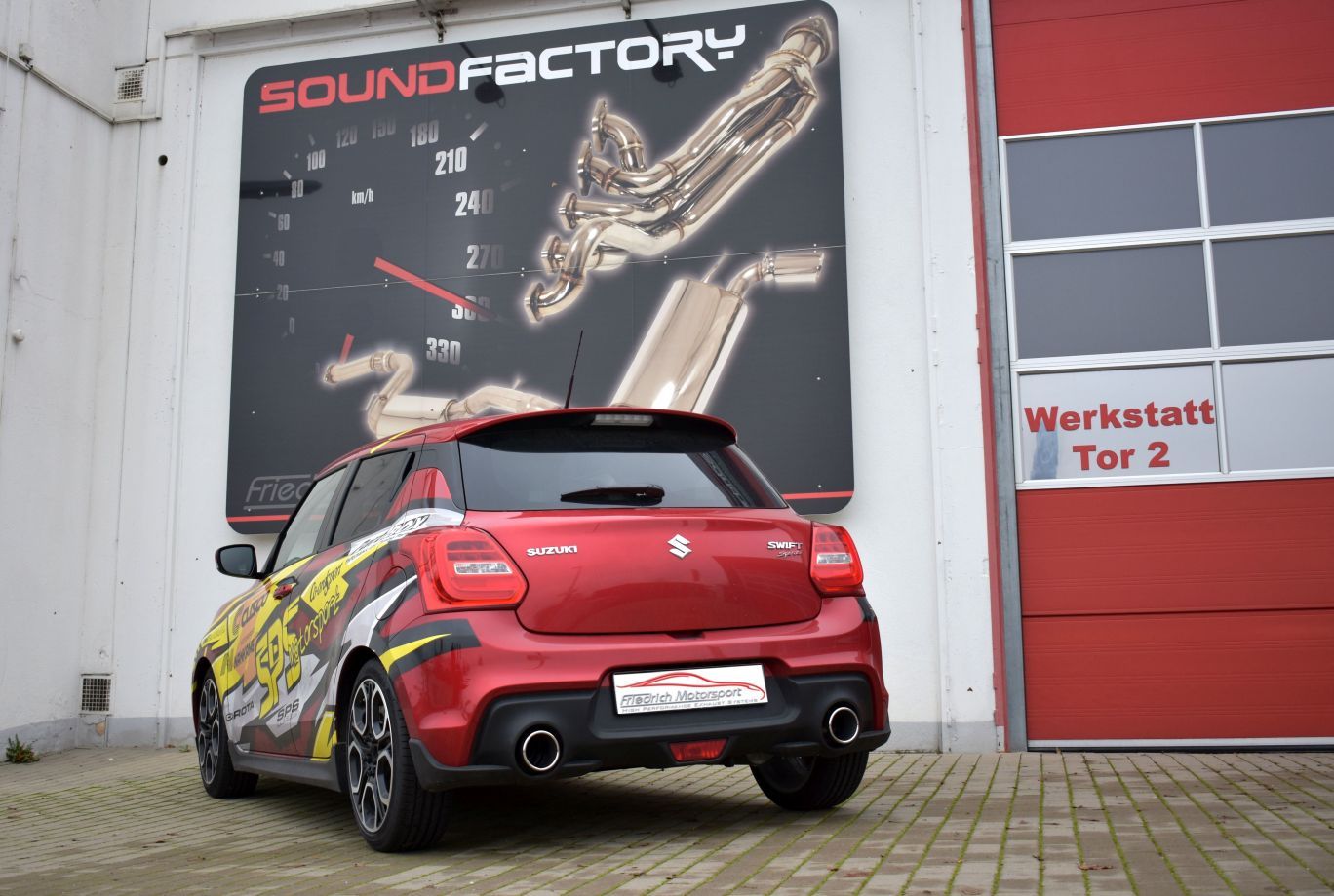 Friedrich Motorsport Duplex-Anlage Suzuki Swift Sport Foto