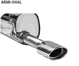 Bastuck Sportauspuff für Fiat Punto EVO 120x80mm, oval