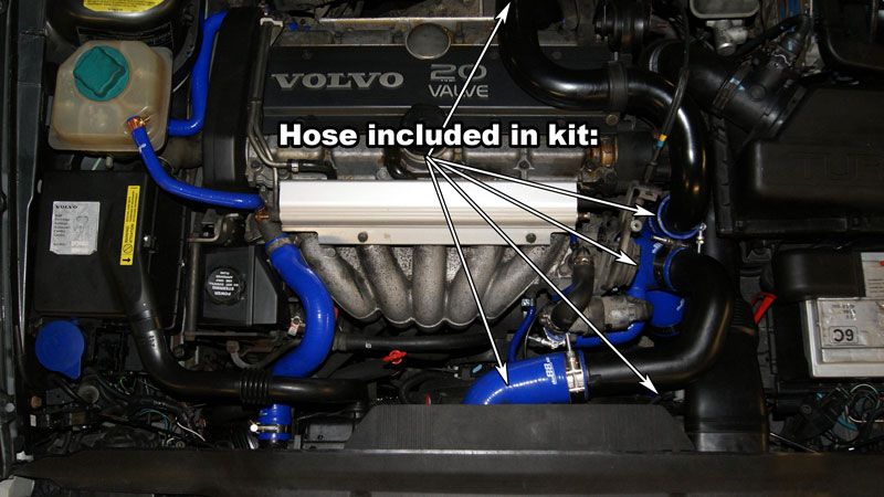 do88 Druckschläuche für Volvo 850/S70/V70 Turbo Tuning