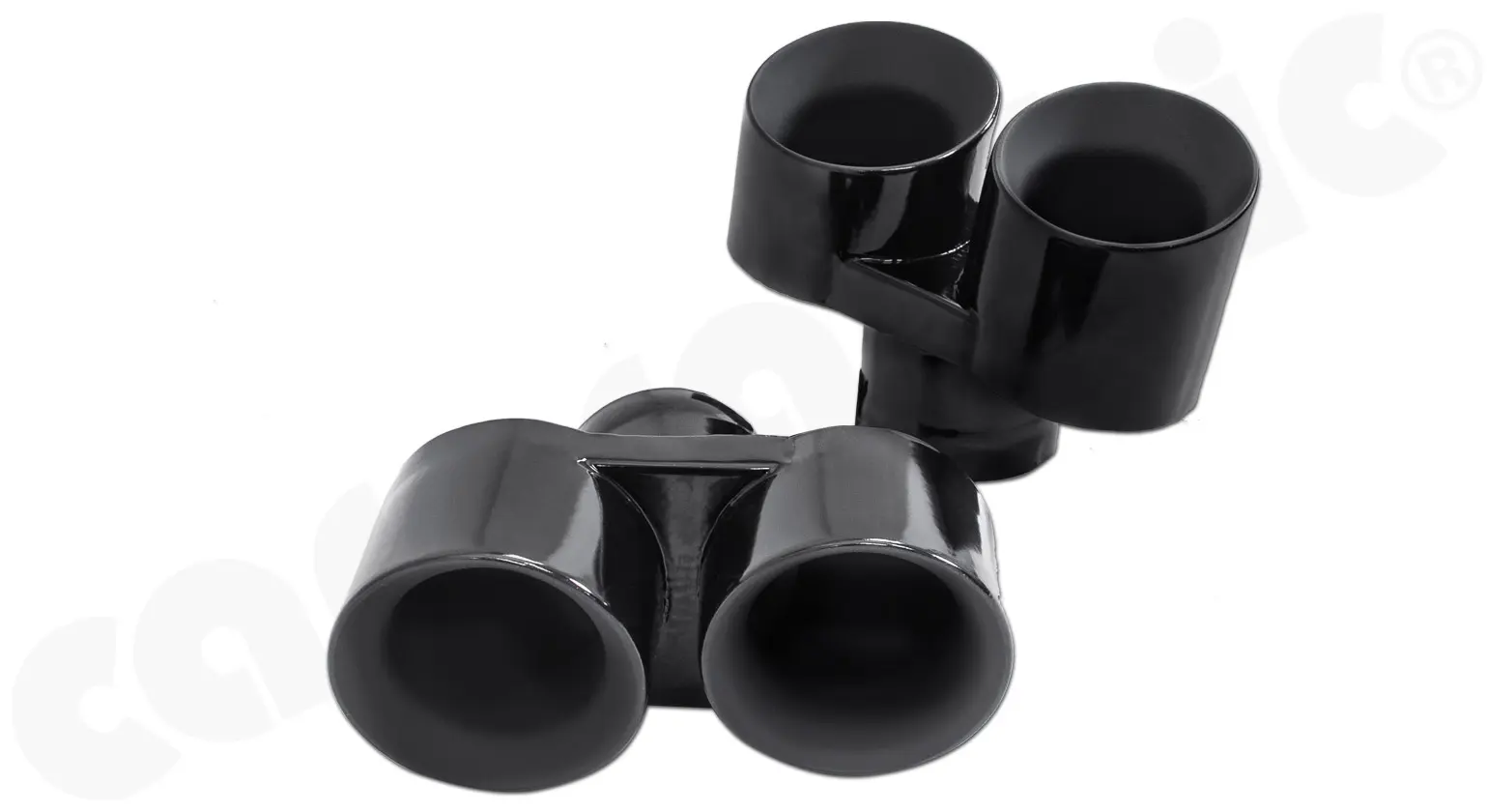 CARGRAPHIC Doppel-Endrohrsatz für Porsche 997 Turbo S Bild