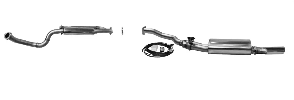 Bastuck Komplettanlage für Porsche 924 mit Klappensteuerung 120x80mm, oval