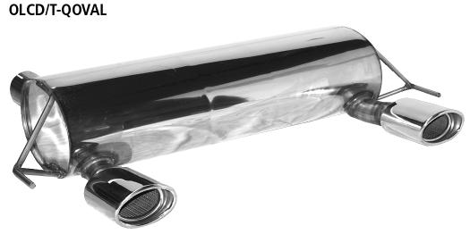 Bastuck Sportauspuff für Opel Corsa D 2x 1x120x80mm, oval
