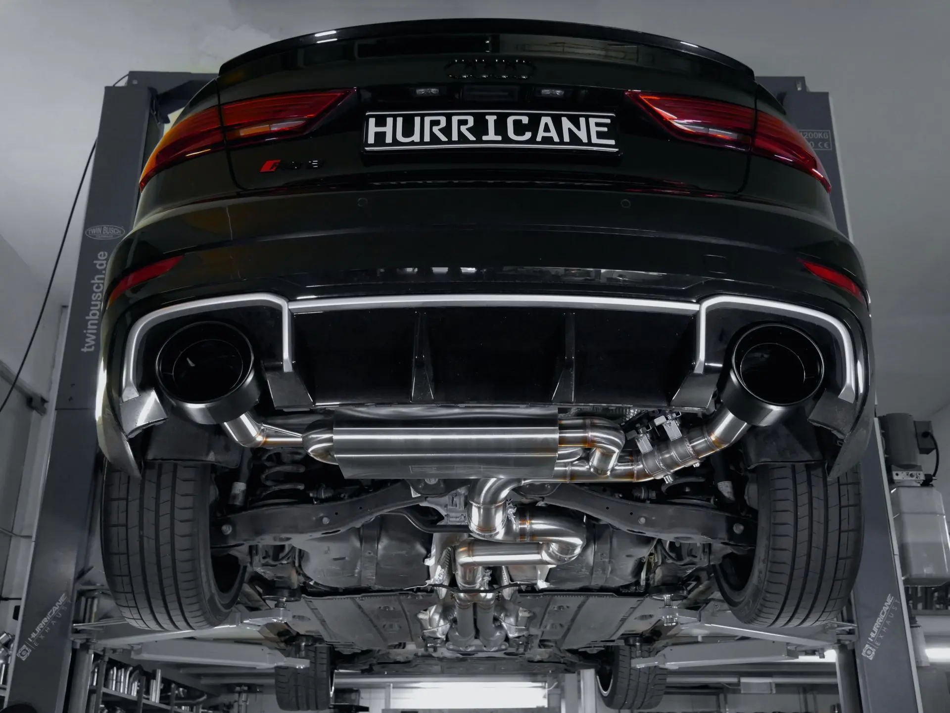 Hurricane 3,5 Zoll Abgasanlage für Audi RS3 8V FL Details