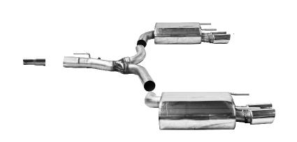 Bastuck Sportauspuff für Opel Insignia I Stufenheck 2x 2x76mm, gerade mit Lippe