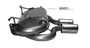 Bastuck Sportauspuff Mazda MX-5 II NB 2x oval 