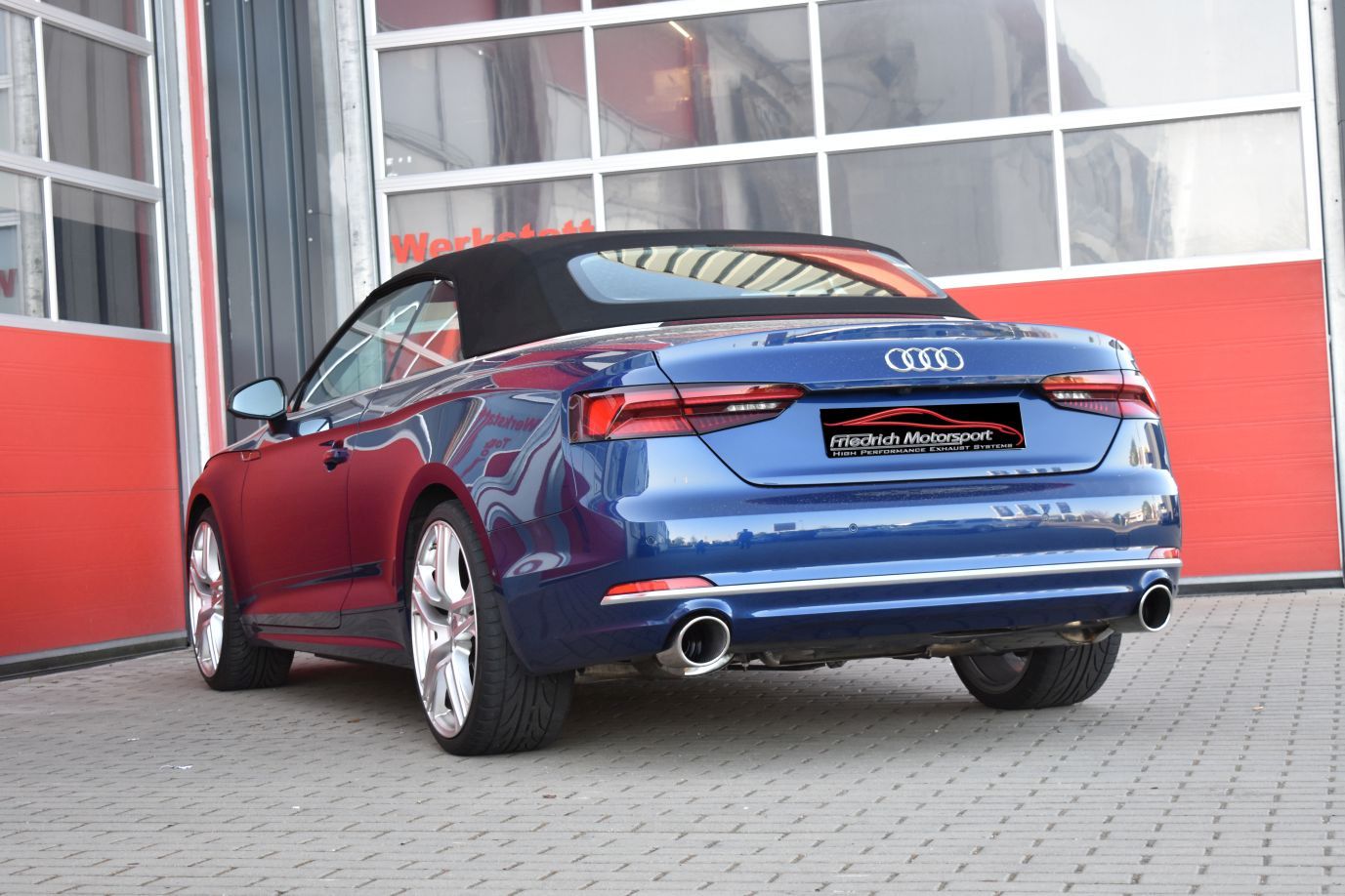 Friedrich Motorsport 76mm Duplex-Sportendschalldämpfer Audi A5 B9 (F5/B8) Quattro