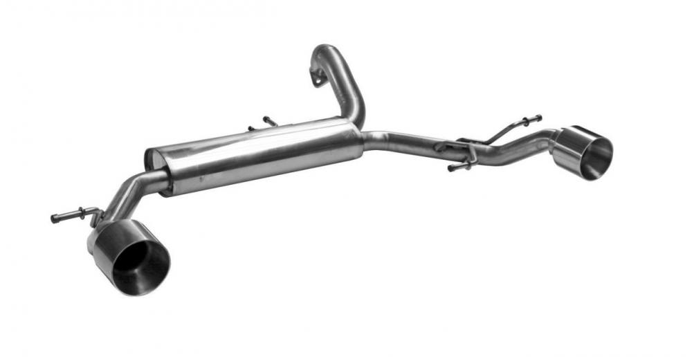 Bastuck Sportauspuff für Suzuki Swift VI Typ AZ ohne Klappensteuerung 2x 1x100mm, gerade Race-Look