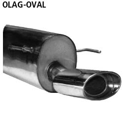 Bastuck Sportauspuff für Opel Astra G CC/Fließheck 153x95mm, oval