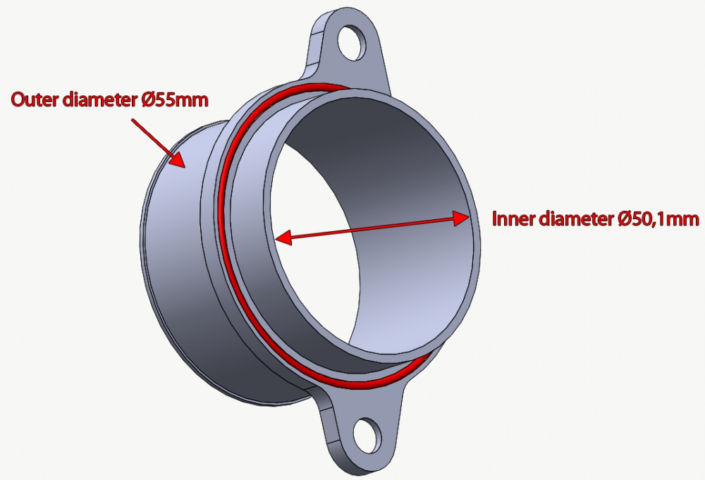 do88 Adapter 50mm für Porsche 997.1 TT/GT2 Foto