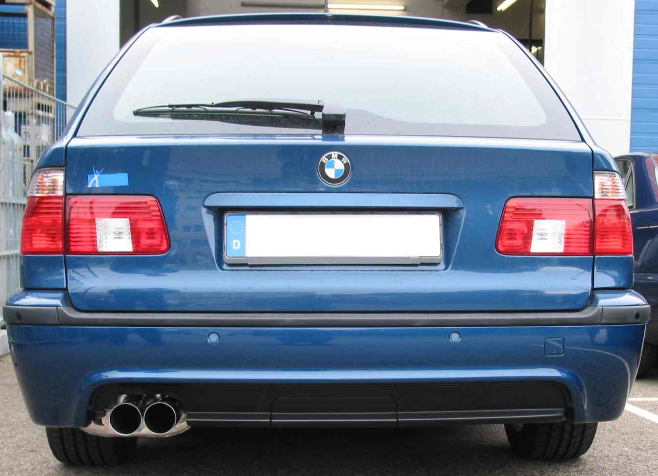 Eisenmann Endschalldämpfer für BMW E39 Touring 520i 523i 525i 528i 530i 2x76mm Race-Version