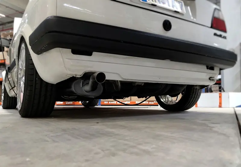 TA Technix Sportendschalldämpfer VW Golf II Foto