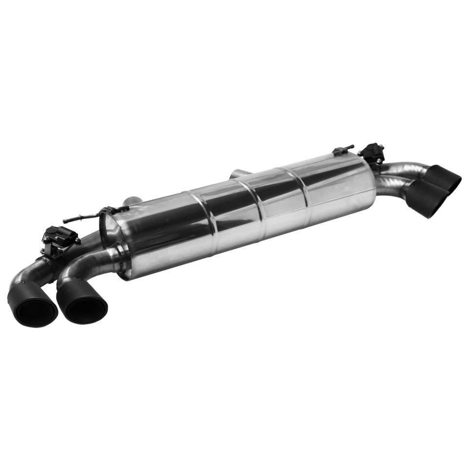 Bastuck Sportauspuff für BMW Z4 Roadster Typ G29 (G4Z) mit Klappensteuerung 2x 2x90mm Carbon 30° schräg geschnitten, Race-Look