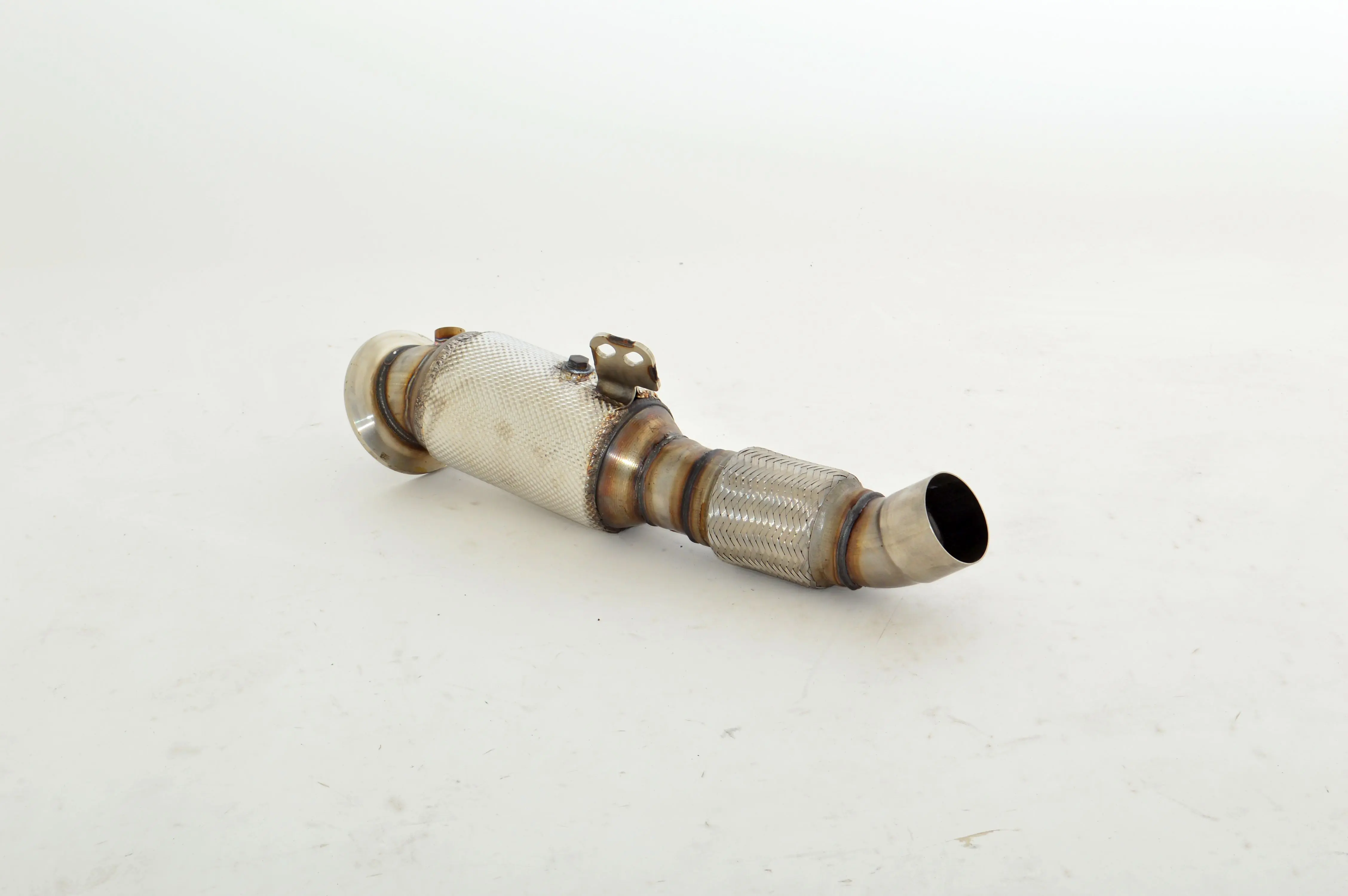 Friedrich Motorsport 90mm Downpipe mit 300 Zellen HJS Sport-Kat. Edelstahl 
