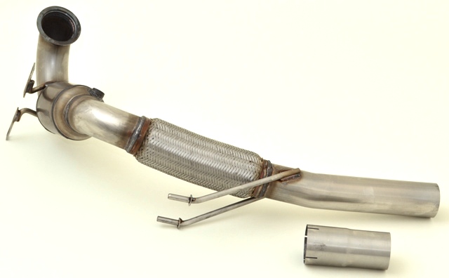 Friedrich Motorsport 76mm Downpipe mit Sport-Kat. Edelstahl 