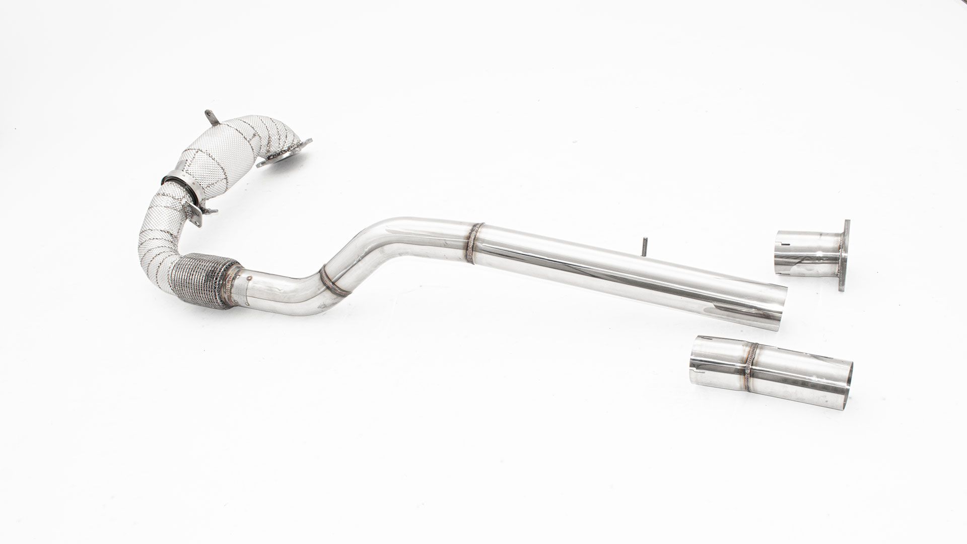 Friedrich Motorsport 76mm Downpipe mit 200 Zellen Sport-Kat. Edelstahl 