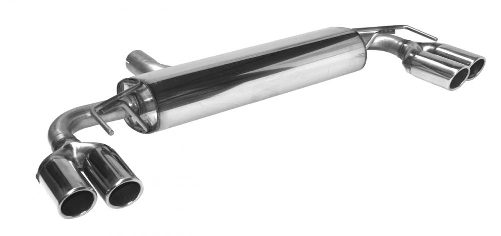 Bastuck Sportauspuff für Opel Astra K 2x 2x76mm, mit Lippe 20° schräg geschnitten