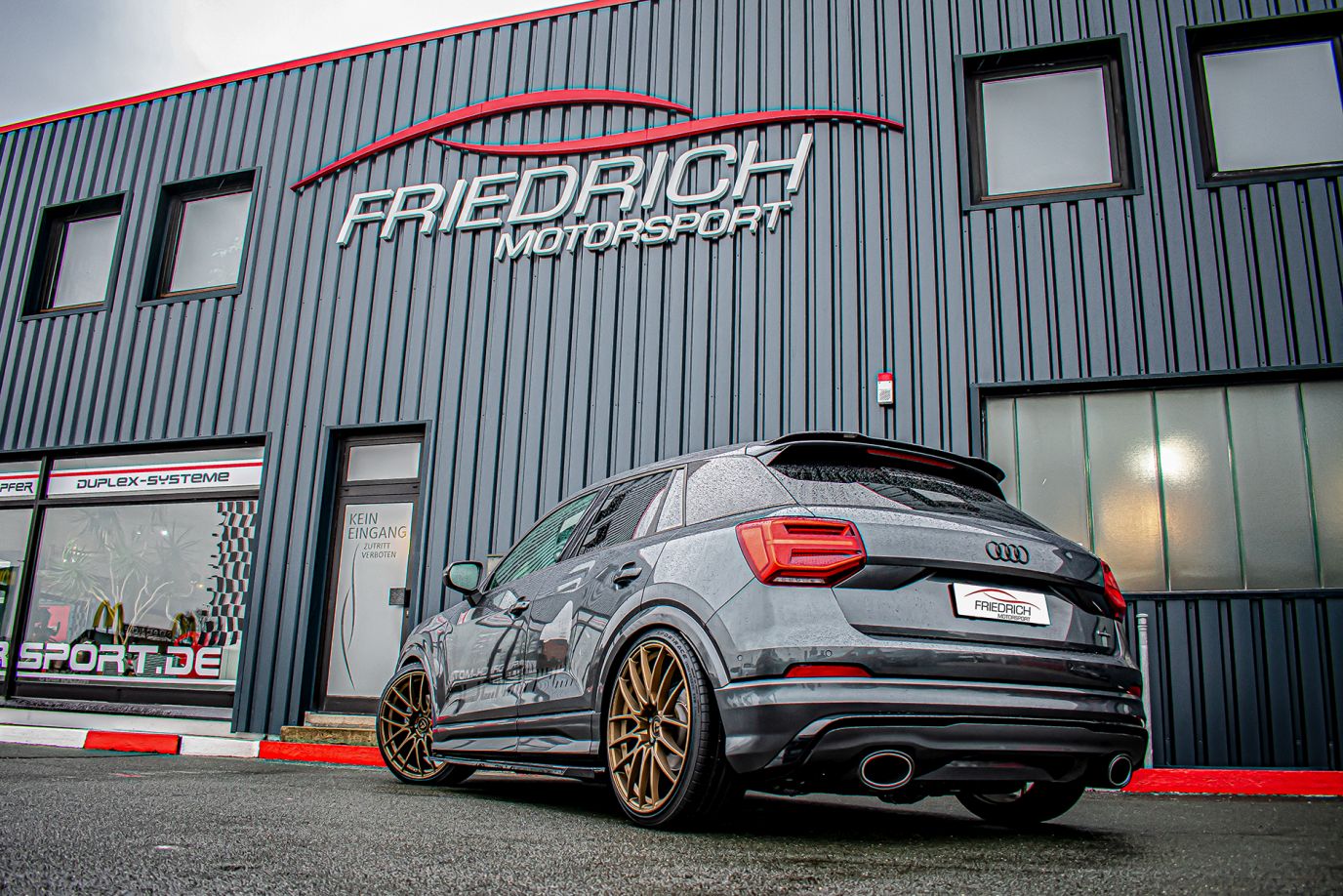 Friedrich Motorsport Duplex-Sportendschalldämpfer Audi Q2 GA Frontantrieb