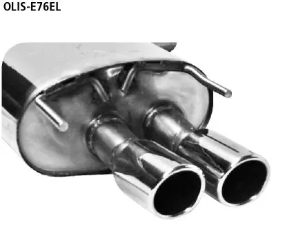 Bastuck Sportauspuff für Opel Insignia Sports Tourer 2x76mm, gerade mit Lippe