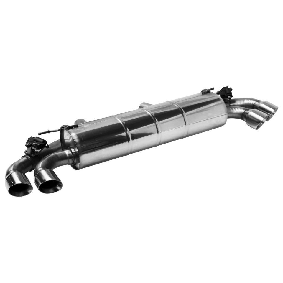 Bastuck Sportauspuff für BMW Z4 Roadster Typ G29 (G4Z) mit Klappensteuerung 2x 2x90mm 30° schräg geschnitten, Race-Look