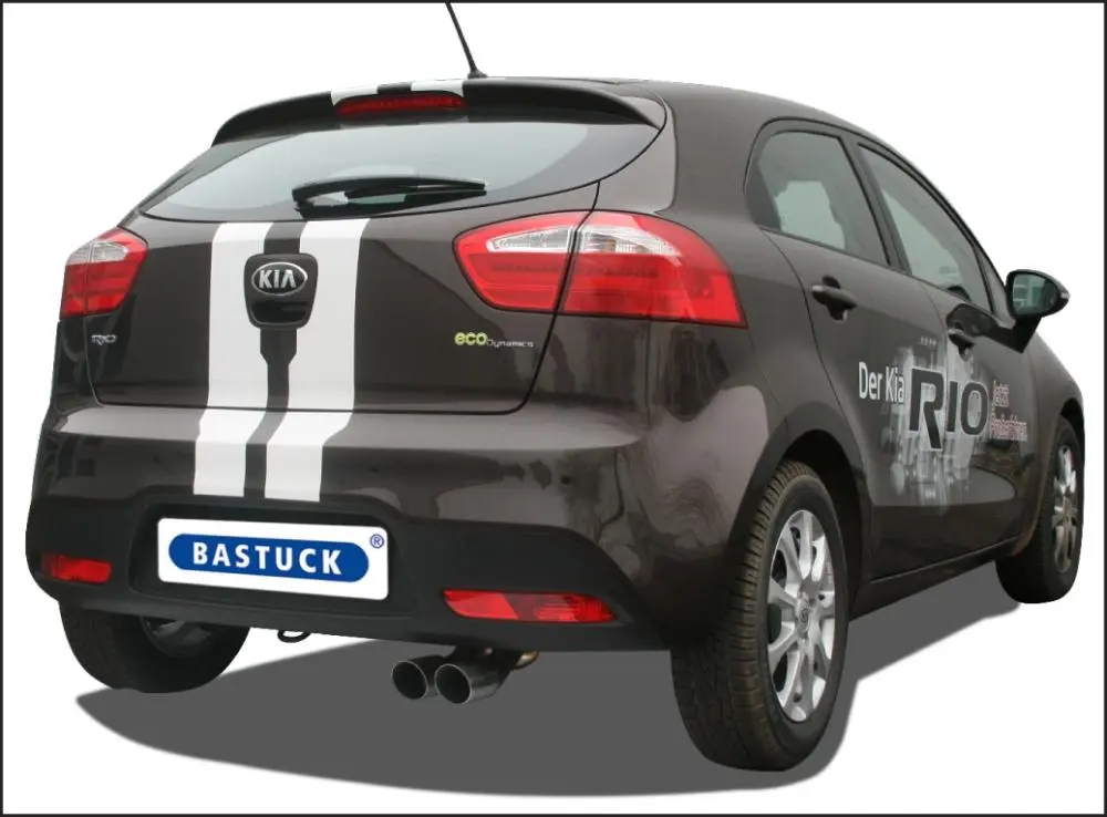 Bastuck Sportauspuff Kia Rio III UB 2x76mm Foto