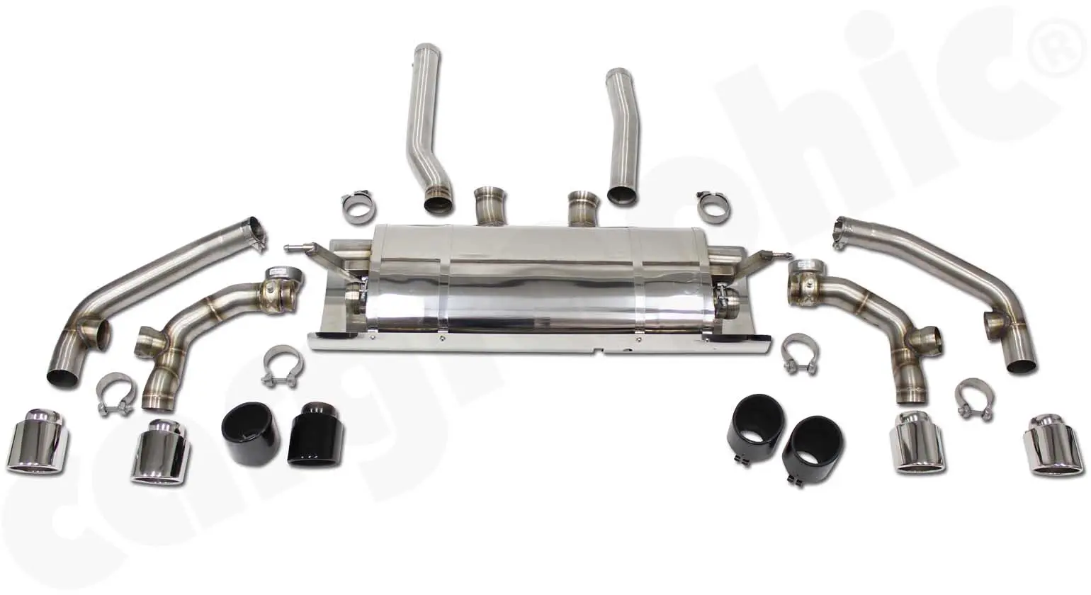 CARGRAPHIC Sport Endschalldämpfer für Porsche Cayenne Tuning