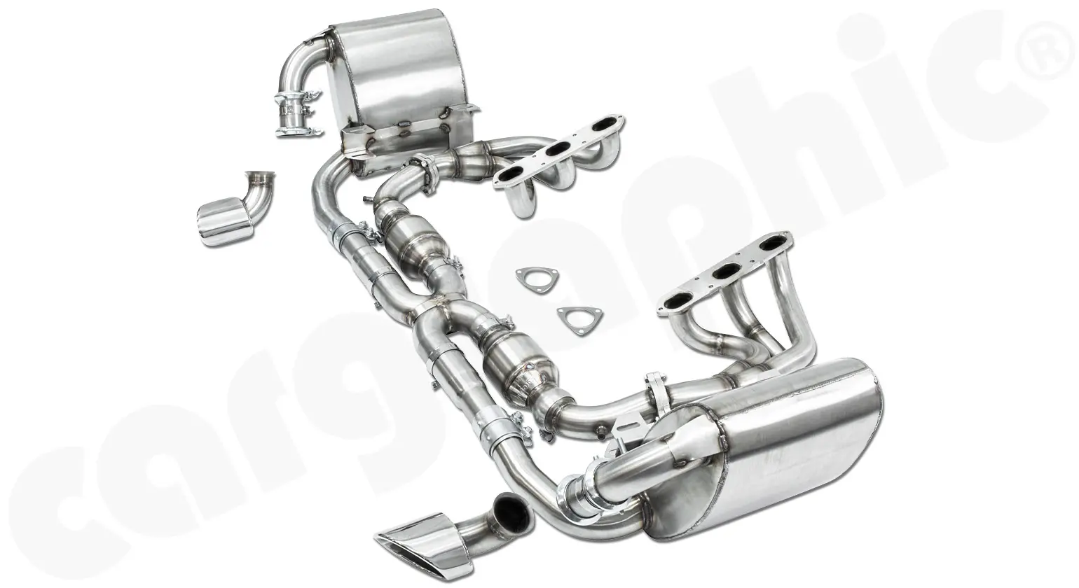 CARGRAPHIC Sportauspuff für Porsche 996 Carrera 3,4l Bild