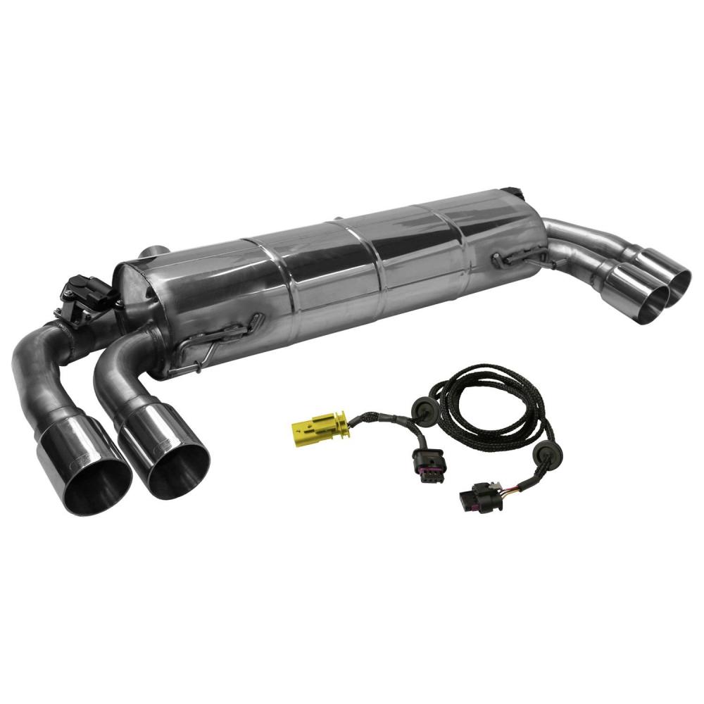 Bastuck Sportauspuff für BMW 330i Typ G21 (Touring) für Serienklappensteuerung 2x 2x90mm, gerade Race-Look