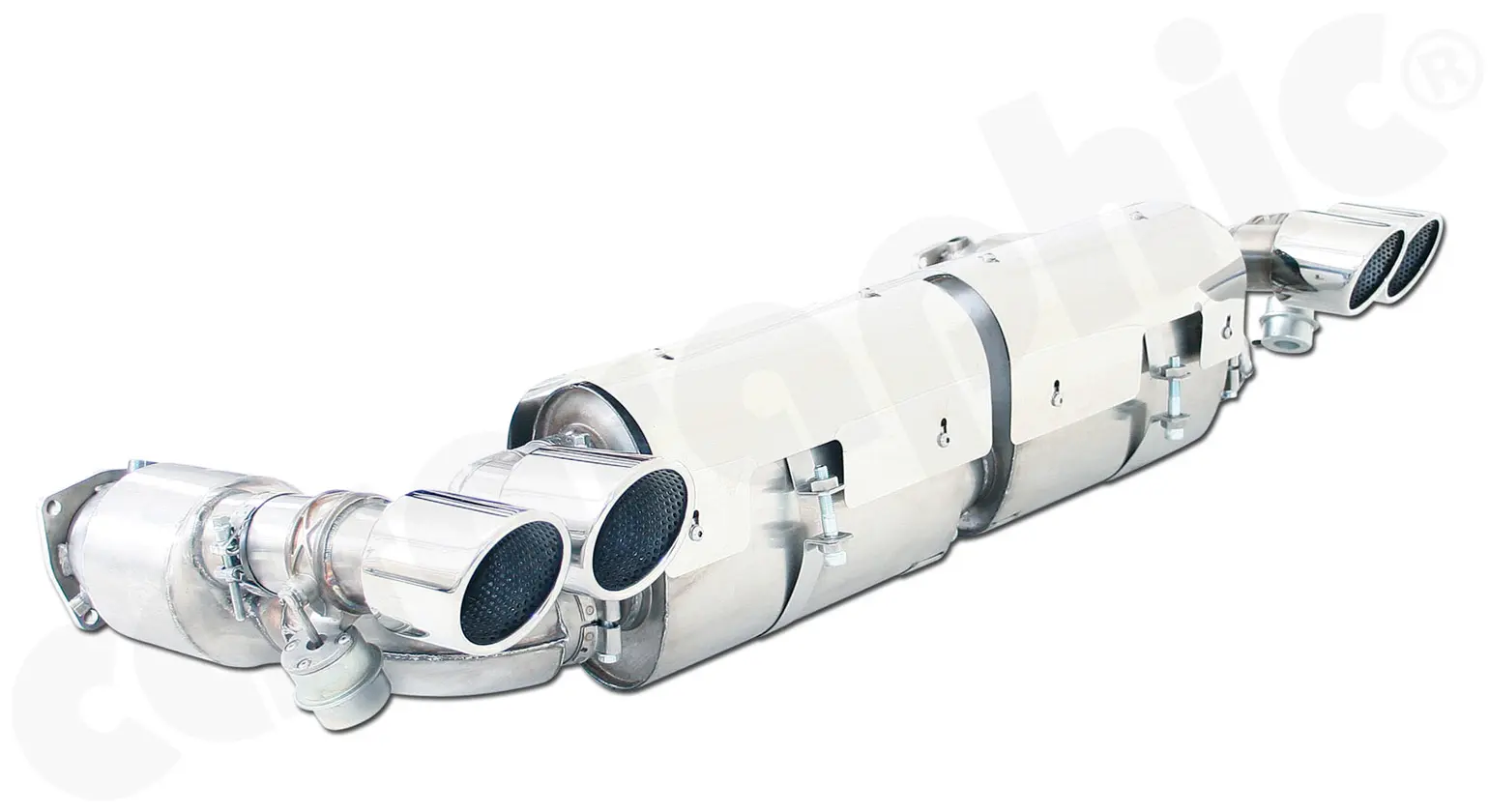 CARGRAPHIC Turbo-Back Auspuff für Porsche 997 Foto