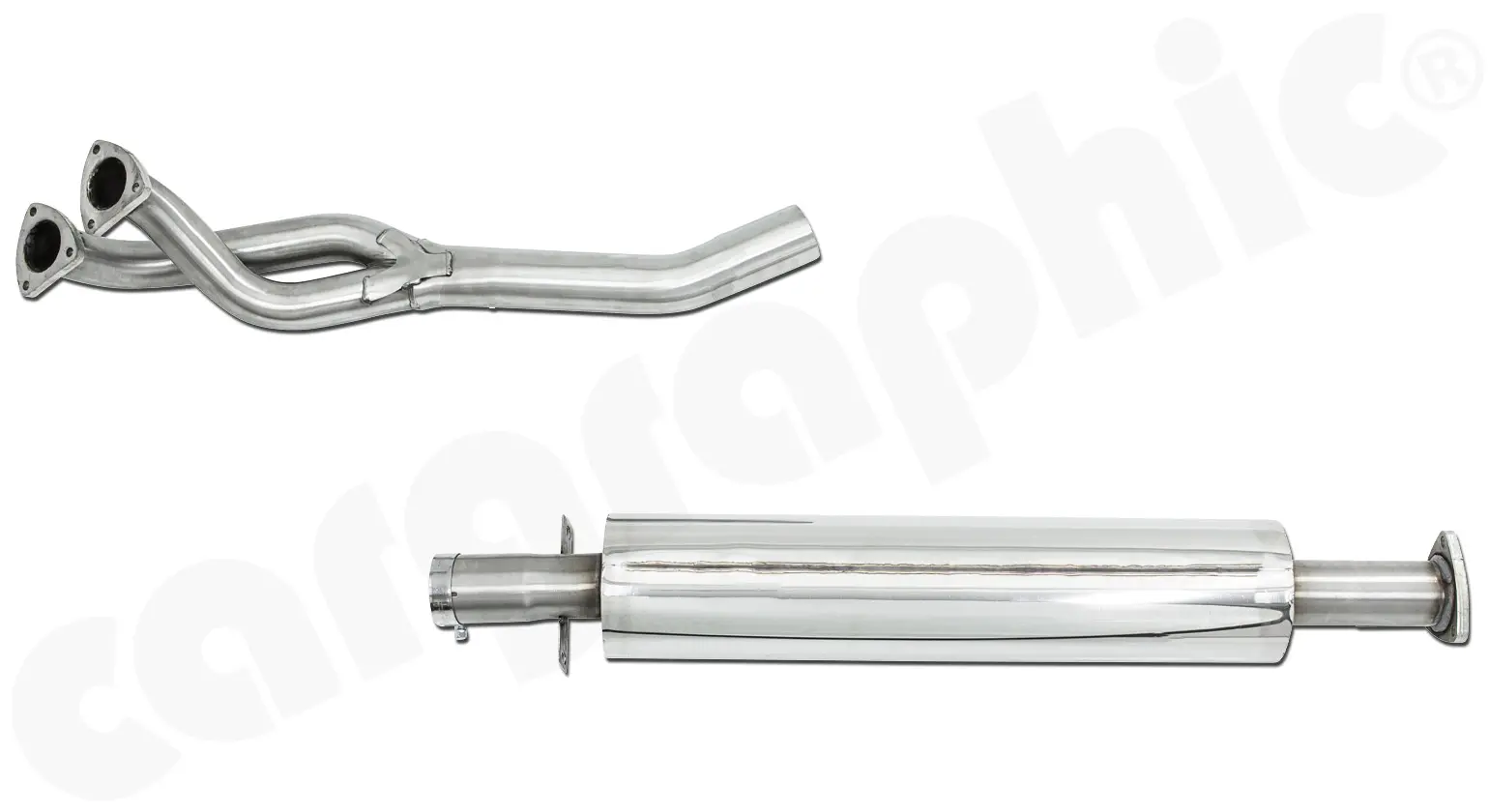 CARGRAPHIC Hosenrohr für Porsche 944 2,7L 