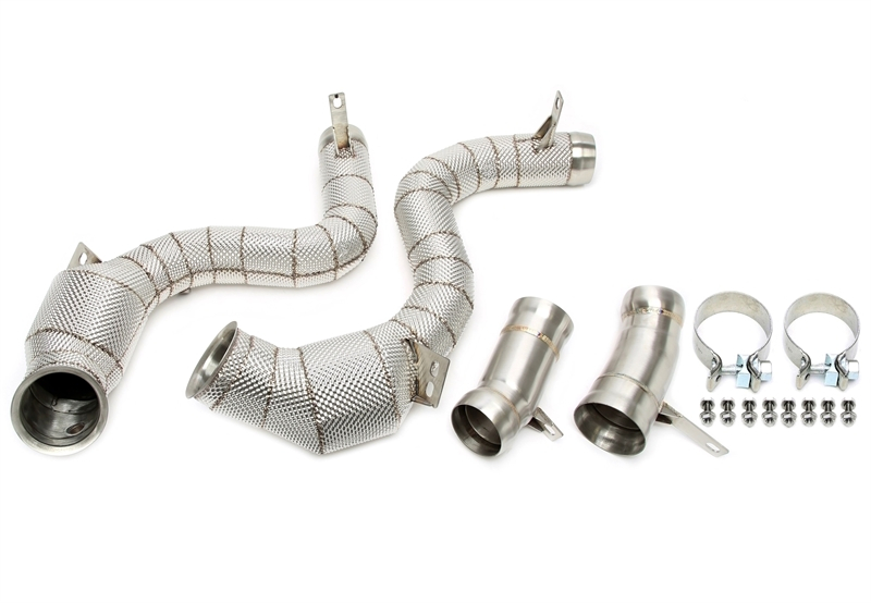 TA Technix Downpipe mit Hitzeschild und Katalysator passend für Mercedes Benz S-​Klasse AMG S63 W222 - Motorcode M177