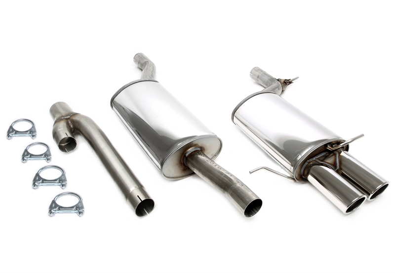 TA Technix Edelstahlanlage 2x80mm passend für Audi A4 Quattro 2.4-2.8/2.5TDI Limousine, -​Avant, Typ B5