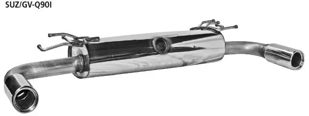 Bastuck Sportauspuff für Suzuki Grand Vitara Typ JT (5-Türig) 2x 1x90mm, gerade