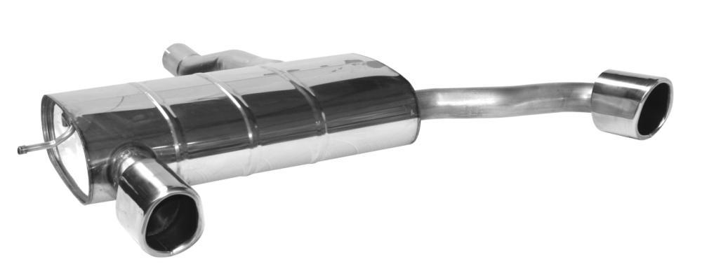 Bastuck Sportauspuff für Mini F56 (3-Türer Limousine) 2x 1x90x110mm, mit Lippe 20° schräg geschnitten