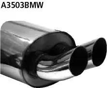 Bastuck Sportauspuff für BMW 316i Typ E36 (Coupé) 2x76mm, DTM-Style