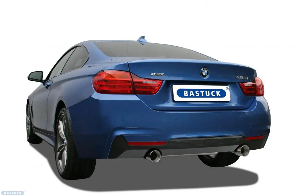 Bastuck Sportauspuff BMW 418d F32 2x 1x90mm RaceBild
