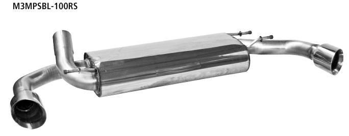 Bastuck Sportauspuff für Mazda 3 (09-) Sport (BL) 2x 1x100mm, seitlich schräg geschnitten Race-Look