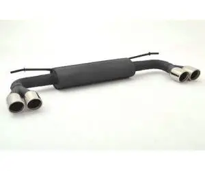 Friedrich Motorsport Duplex Sportendschalldämpfer aluminierter Stahl S3-Heck