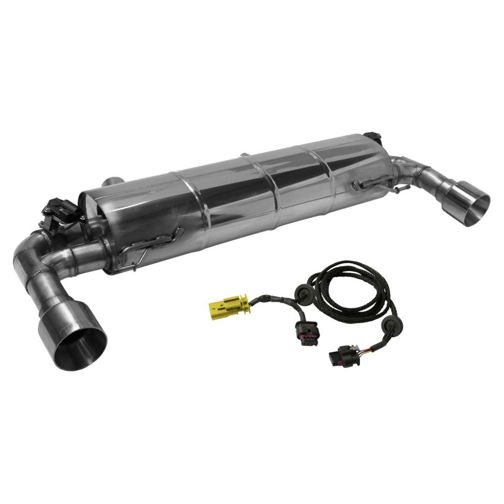 Bastuck Sportauspuff für BMW 330i Typ G20 (Limousine) für Serienklappensteuerung 2x 1x100mm, gerade Race-Look