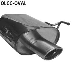 Bastuck Sportauspuff für Opel Tigra B TwinTop 120x80mm, oval