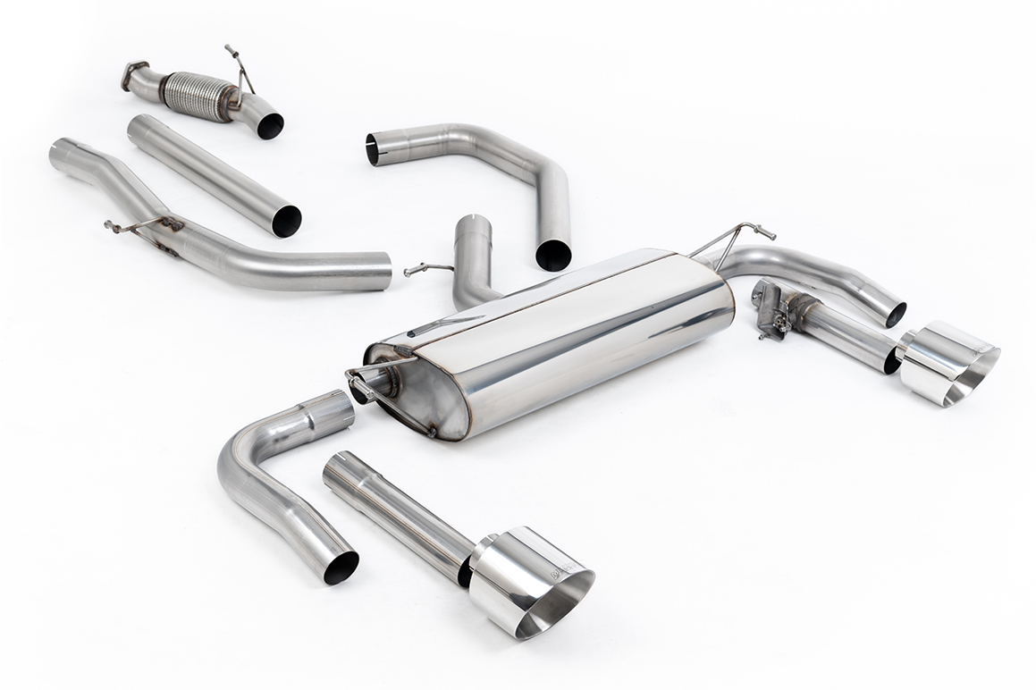 Milltek Komplettanlage 139mm Endrohre für Hyundai Kona N ohne OPF