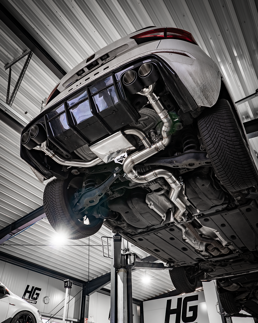 EGO-X Abgasanlage 3,5 Zoll für Cupra Ateca 300PS Foto