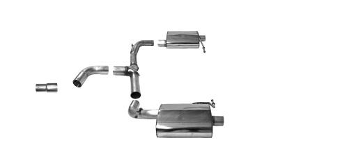 Bastuck Sportauspuff für Skoda Octavia III Limousine Typ 5E für original Endrohre 