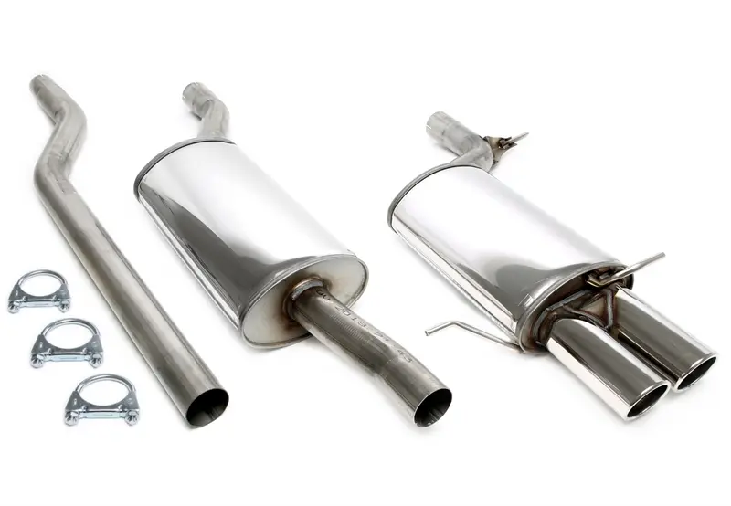 TA Technix Edelstahlanlage 2x80mm passend für Audi A4 Quattro 1.8/1.8T/1.9TDI Limousine, -​Avant, Typ B5