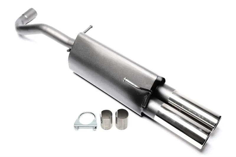 TA Technix Sportendschalldämpfer 2x76mm passend für Seat Arosa 6H / VW Lupo 6E/6X