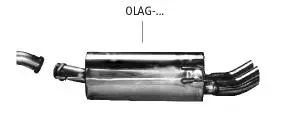 Bastuck Sportauspuff Opel Astra G CC 2x90mm 