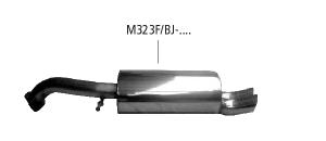Bastuck Sportauspuff für Mazda 323 (98-03) F (BJ) 120x80mm, oval