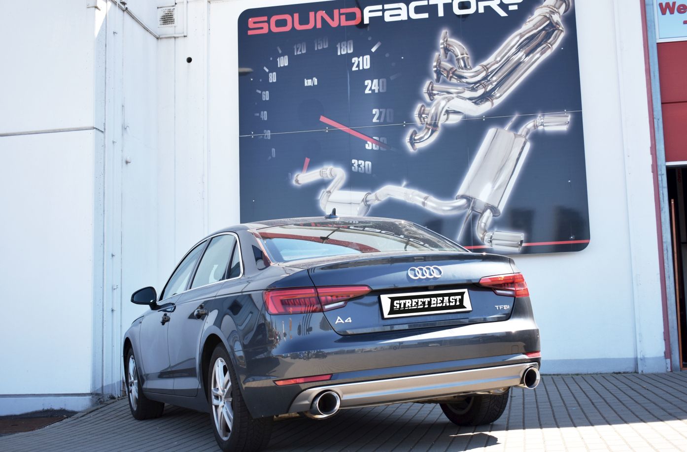 StreetBeast 76mm Duplex-Anlage Audi A4 B9 