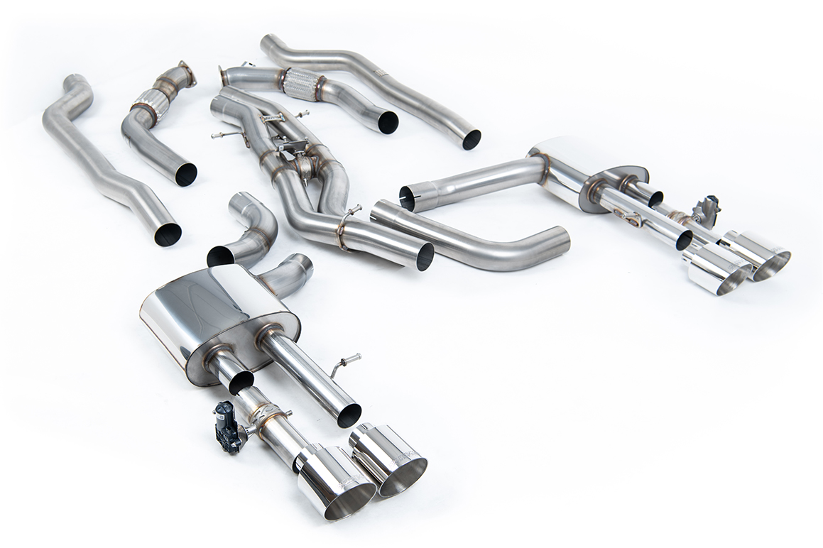 Milltek Komplettanlage (non-resonated) für Audi S8 D5 mit und ohne OPF